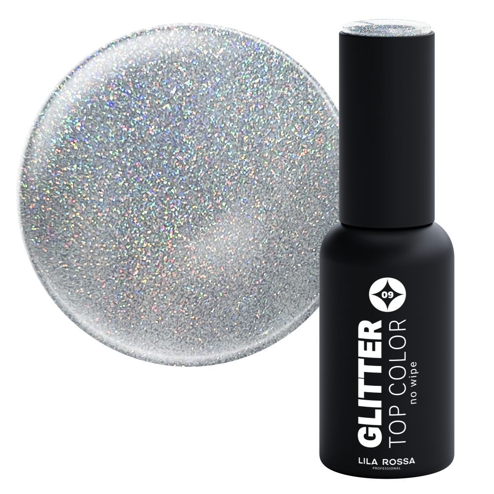 Oja semipermanenta Lila Rossa, Glitter Top Color, Holographic, 7 ml