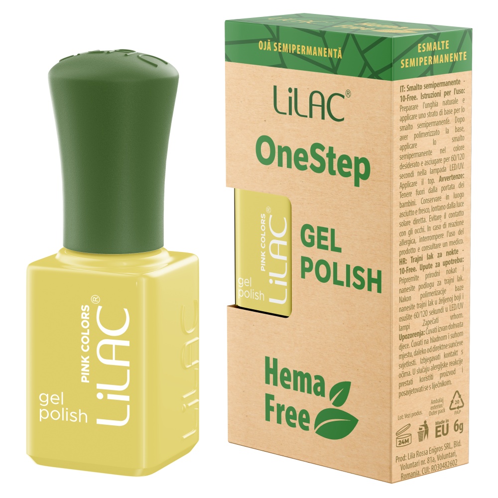 Oja semipermanenta Lilac OneStep Hema Free Pastel 036