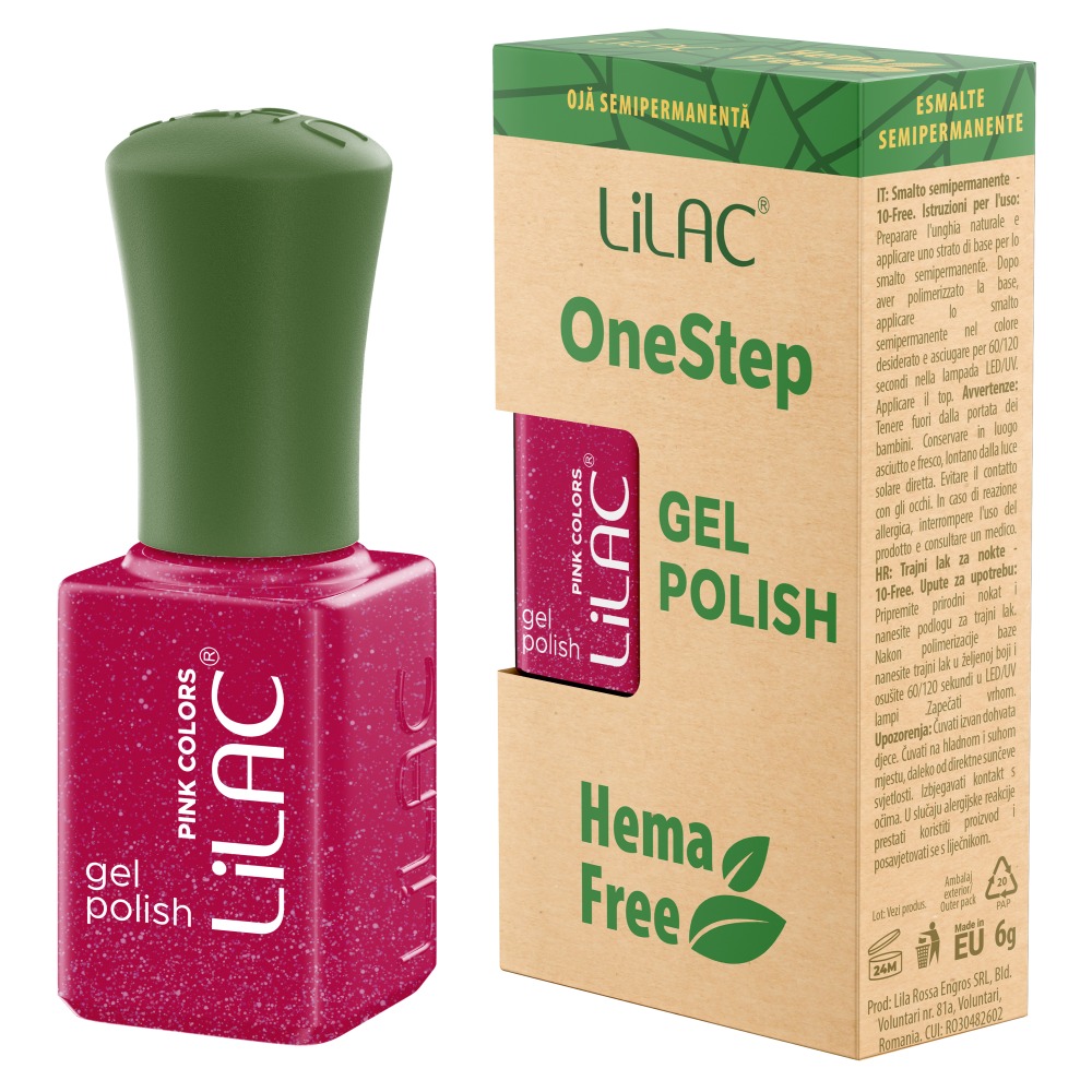 Oja semipermanenta Lilac OneStep Hema Free Pink 068