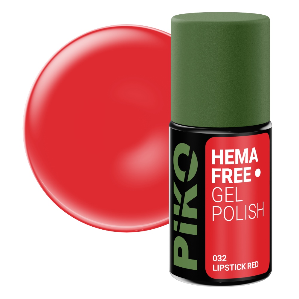 Oja semipermanenta Piko Hema Free 032 Lipstick Red