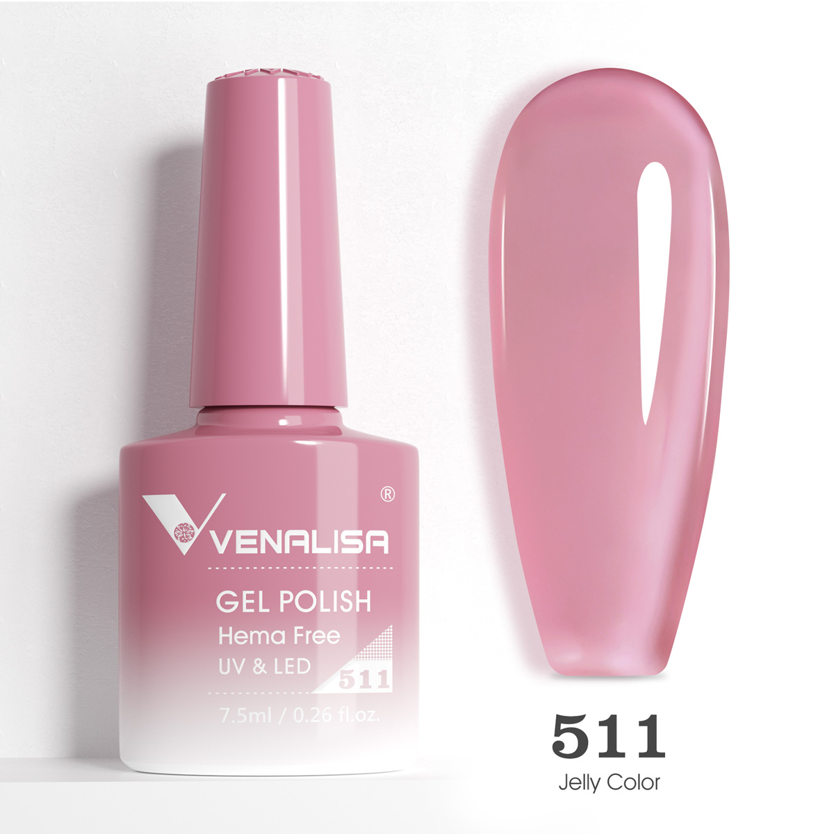 Oja semipermanenta Venalisa VIP5 Hema-Free 7.5 ml 511