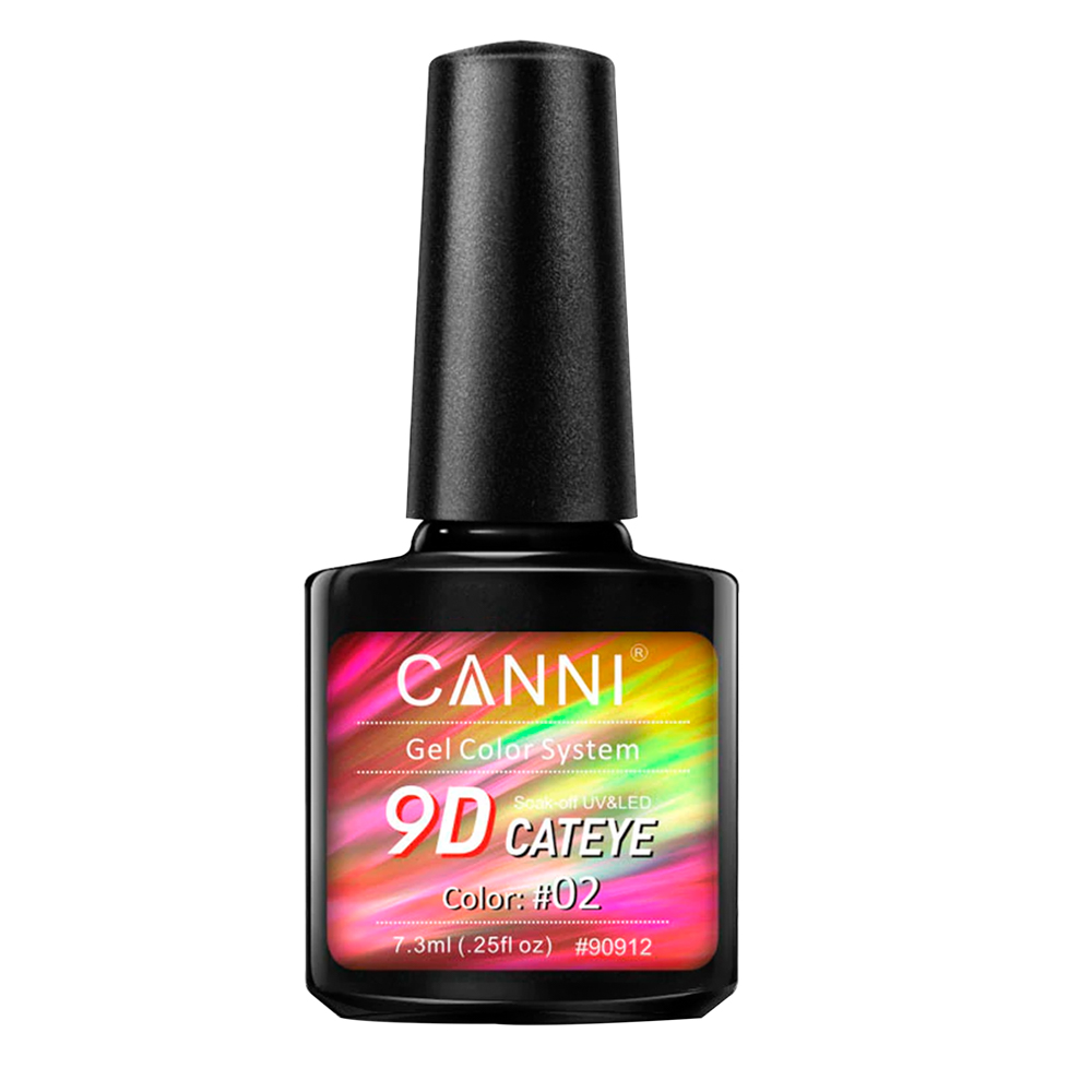 Oja semipermanenta Canni, 9D Cat Eye, 7.3 ml, nuanta 02 CANNI imagine noua 2022