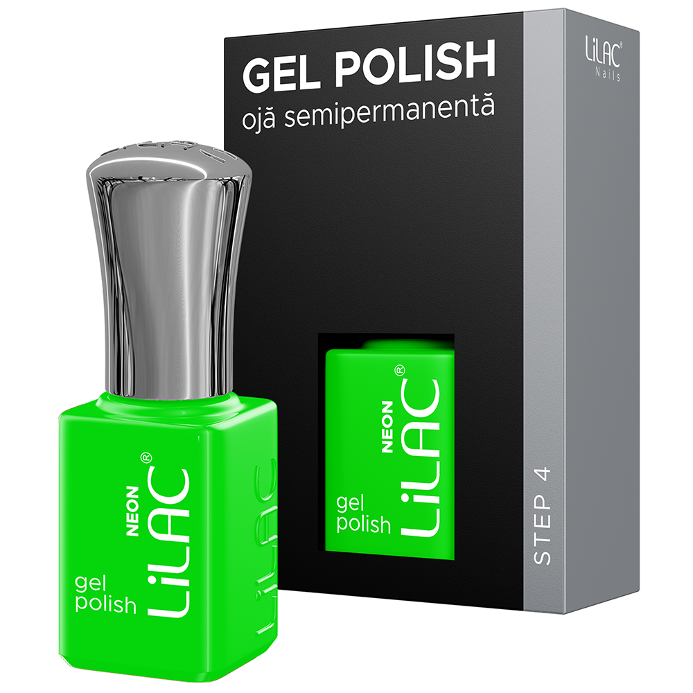 Oja semipermanenta Lilac, colectia Neon colors, 6 g, 42, Green, [2],lilarossa.ro