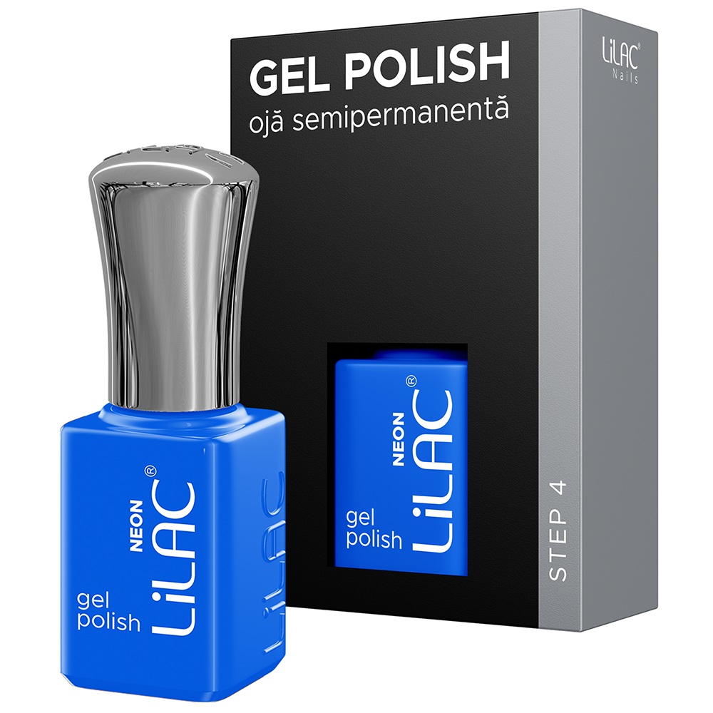 Oja semipermanenta Lilac, colectia Neon colors, 6 g, 46, Blue, [2],https:lilarossa.ro