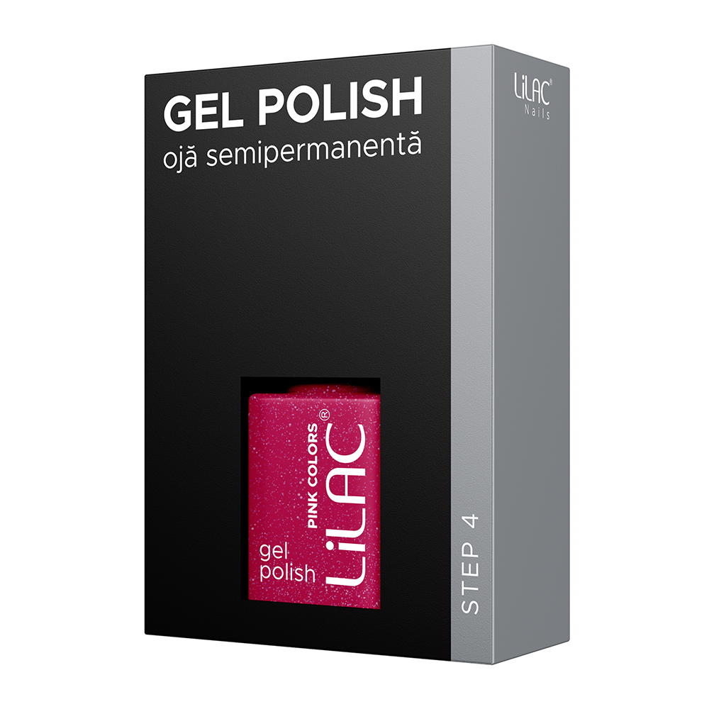 Oja semipermanenta Lilac, pink colors, 6 g, 68, party pink, [3],https:lilarossa.ro