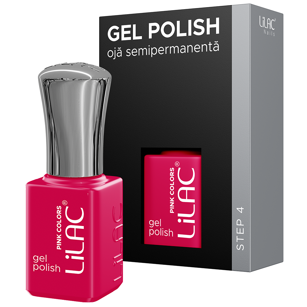 Oja semipermanenta Lilac, colectia Pink colors, 6 g, 70, Cerise Pink 