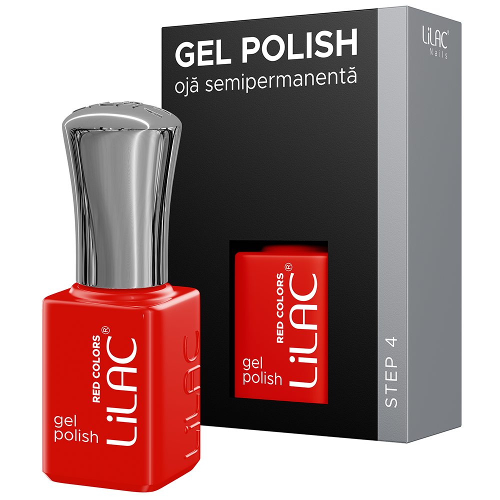 Oja semipermanenta Lilac, colectia Red colors, 6 g, 25, Ruby Red, [2],https:lilarossa.ro