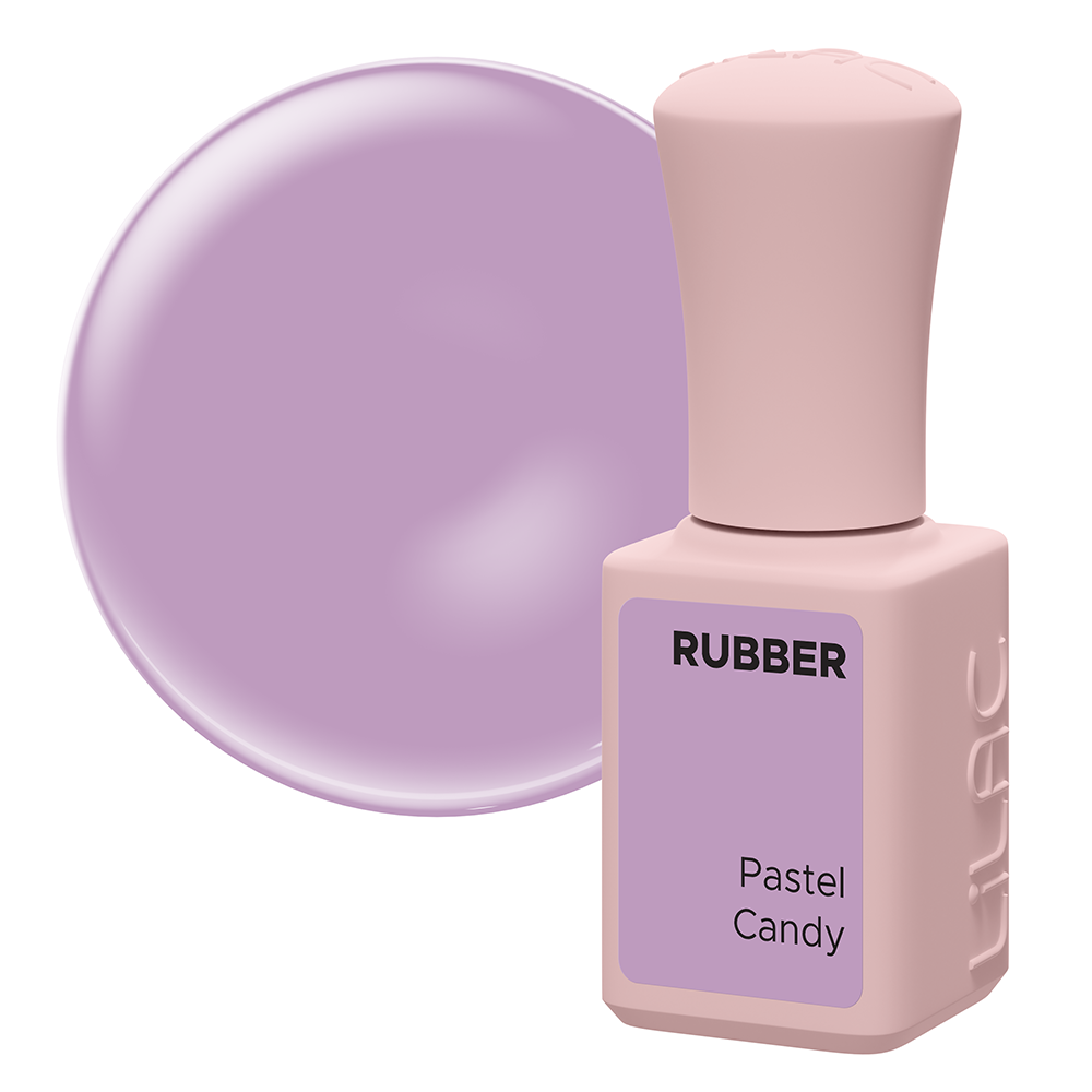 Oja semipermanenta Lilac Rubber Pastel Candy 6 g Candy imagine pret reduceri