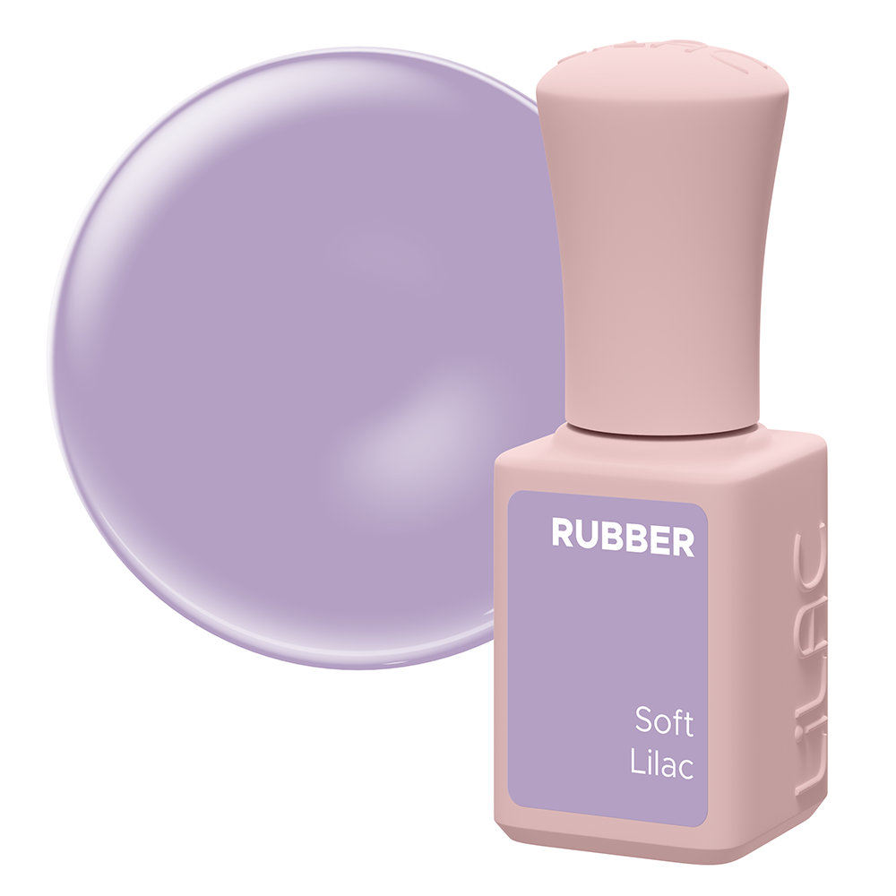 Oja semipermanenta Lilac Rubber Pastel Soft Lilac 6 g