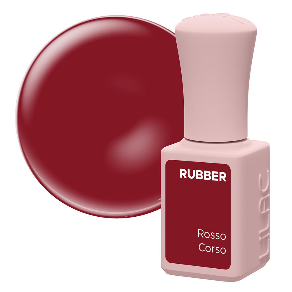 Oja semipermanenta Lilac Rubber Rosso Corso 6 g corso imagine pret reduceri