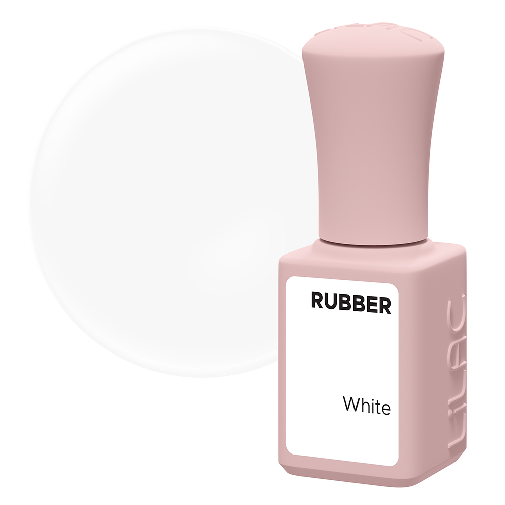 Oja semipermanenta Lilac Rubber White 6 g