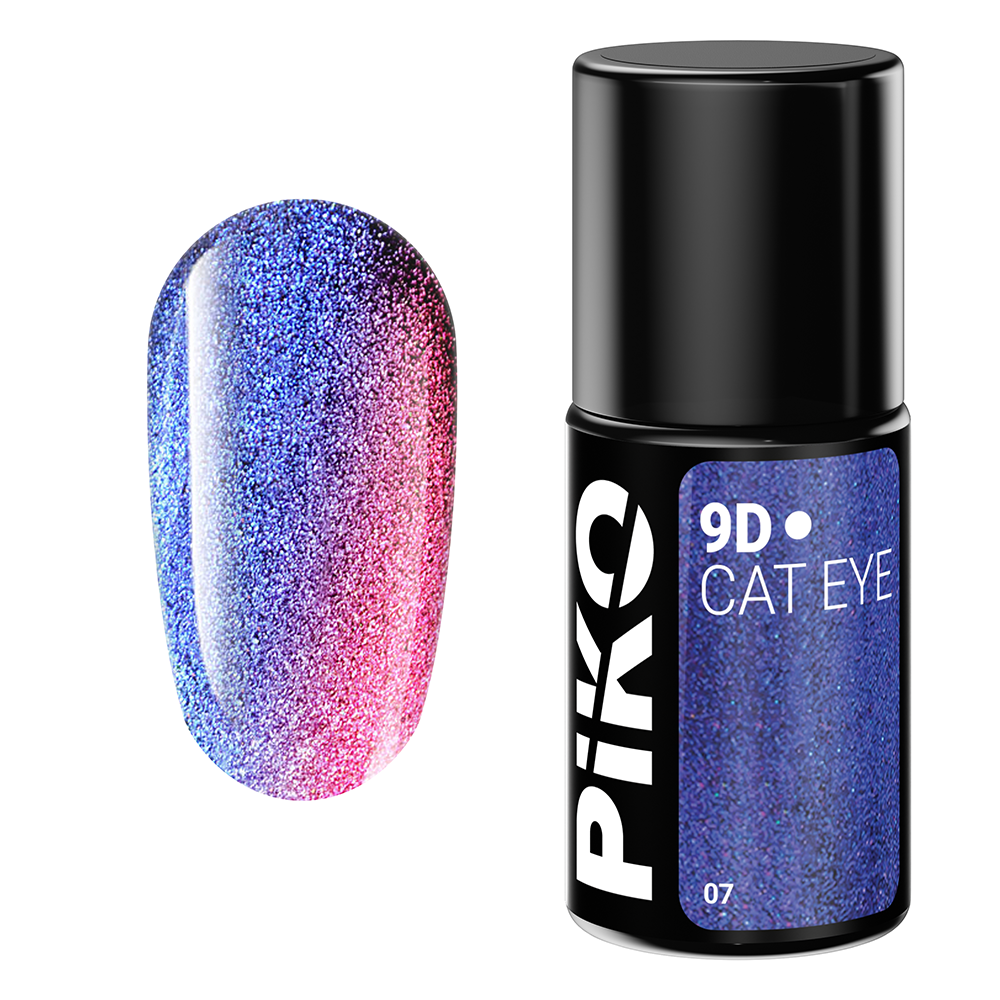 Oja semipermanenta Piko, 9D Cat Eye, 7 g, model 07 Cat imagine noua 2022