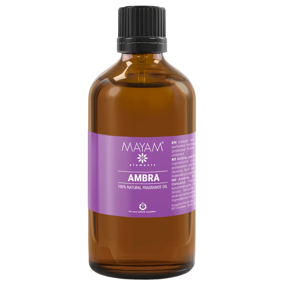 Parfumant natural Elemental, Ambra, 100 ml lila-rossa.ro imagine noua 2022