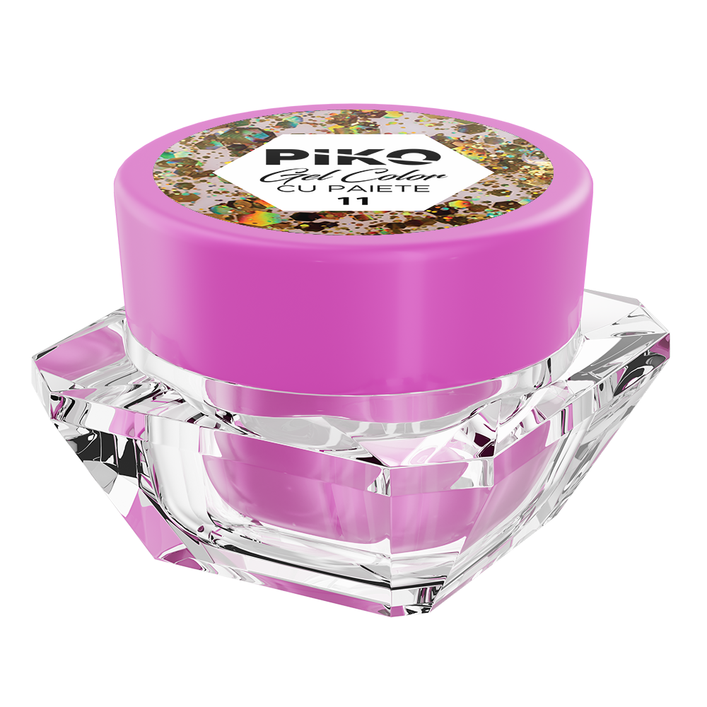 Gel color UV cu paiete Piko, 5g, 11, [2],https:lilarossa.ro