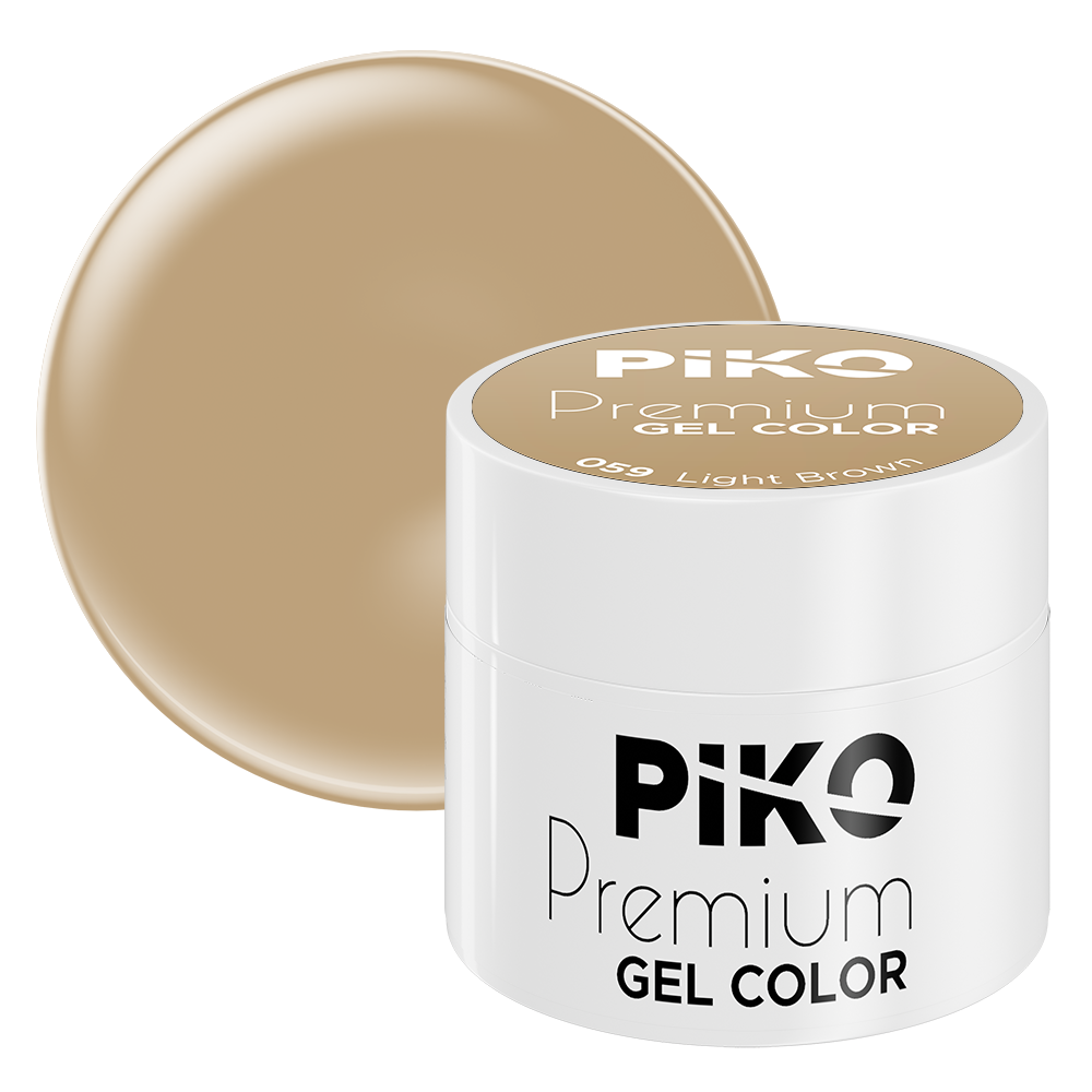 Gel color Piko, Premium, 5g, 059 Light Brown 059 imagine noua 2022
