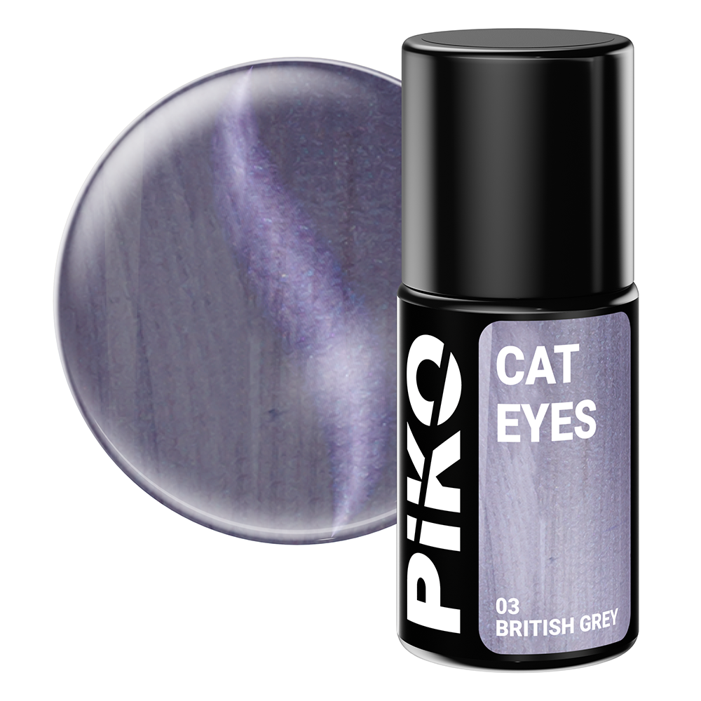 Oja semipermanenta, Piko, 7 ml, Cat Eyes, 03 British Grey lila-rossa.ro imagine noua 2022