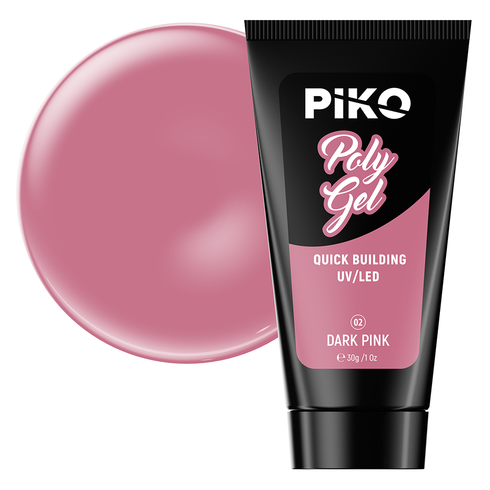 Polygel color, Piko, 30 g, 02 Dark Pink