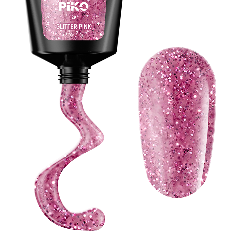 Polygel color, Piko, 30 g, 29 Glitter Pink, [3],https:lilarossa.ro