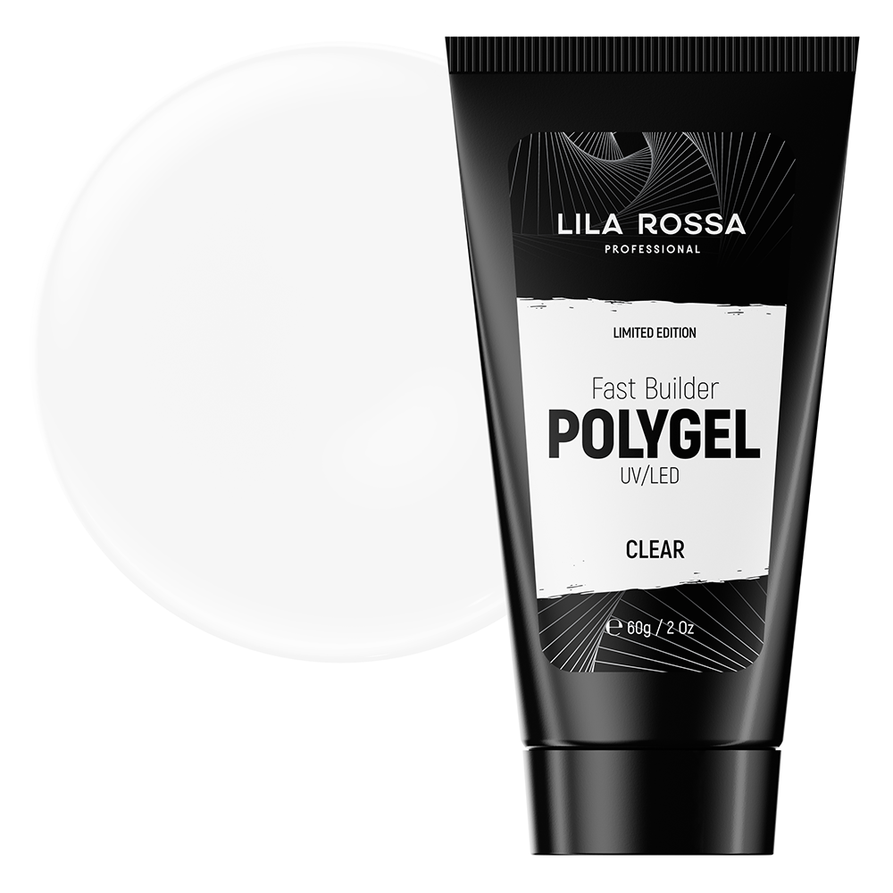 Polygel Lila Rossa Premium, 60 g, Clear Lila Rossa imagine noua 2022