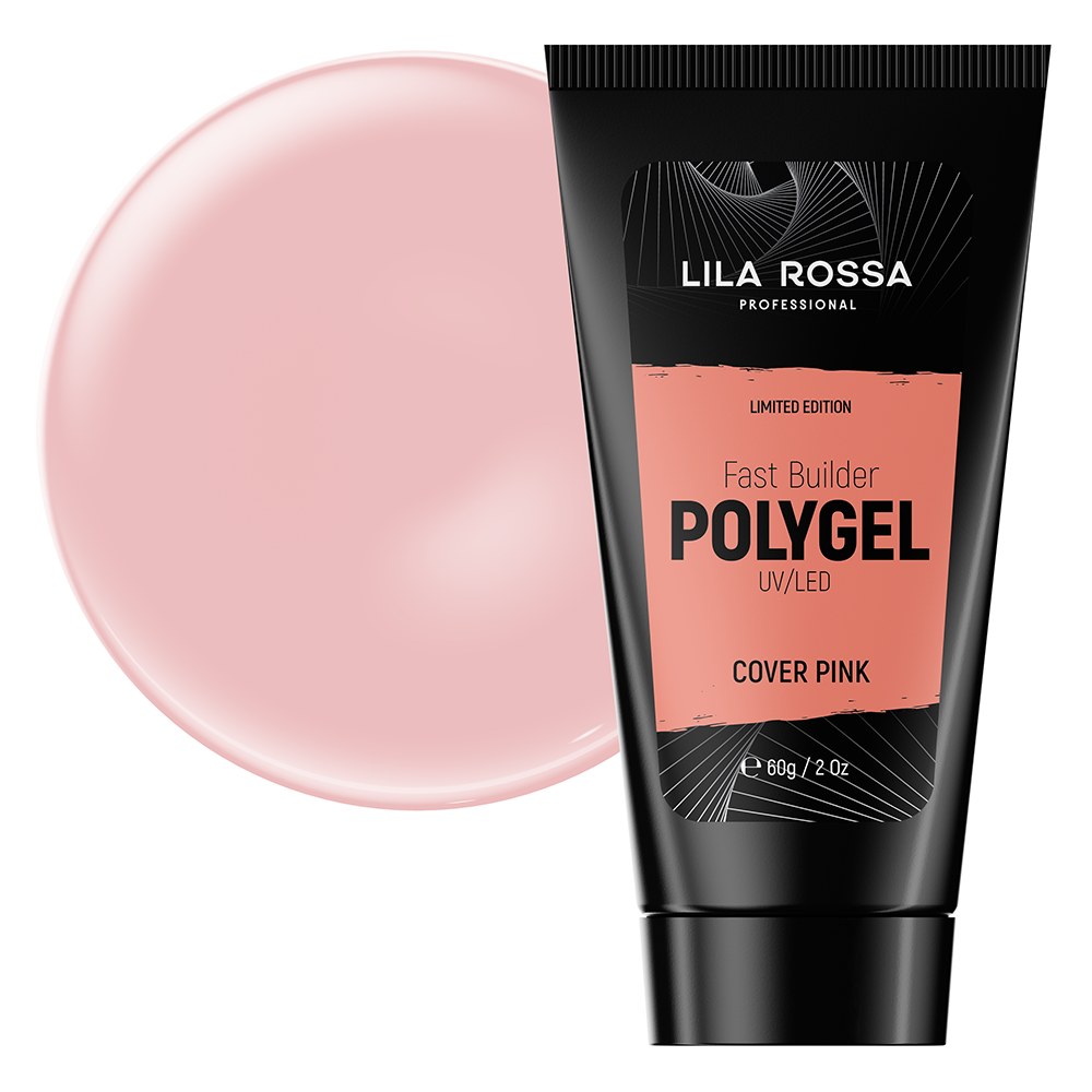 Polygel Lila Rossa Premium, 60 g, Cover Pink COVER