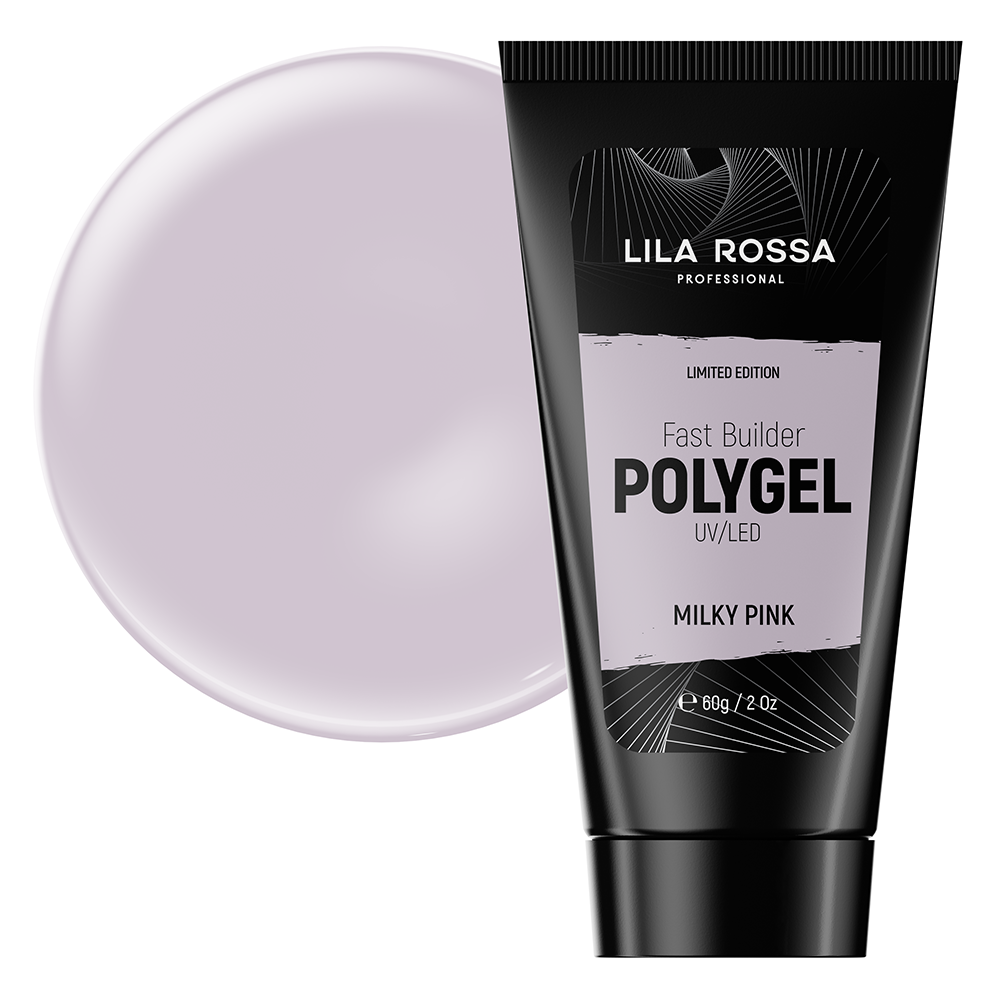 Poze Polygel Lila Rossa Premium, 60 g, Milky Pink