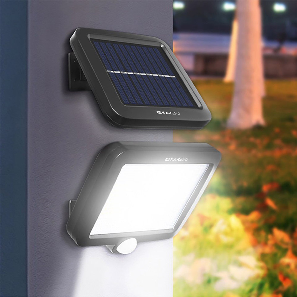 Proiector Karemi 120 LED tip COB, cu panou solar si senzor miscare, [6],https:lilarossa.ro