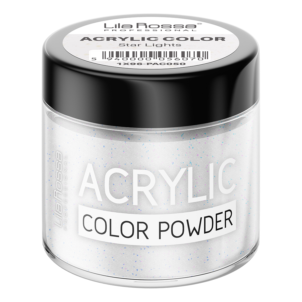 Pudra acrilica color, Lila Rossa, Star Light, 7 g, [2],https:lilarossa.ro