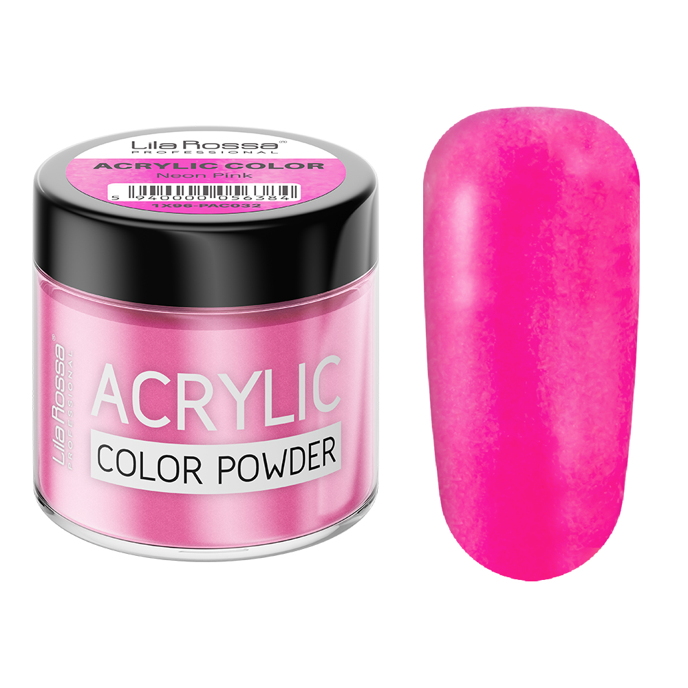 Pudra acrilica color, Lila Rossa, Neon Pink, 7 g 