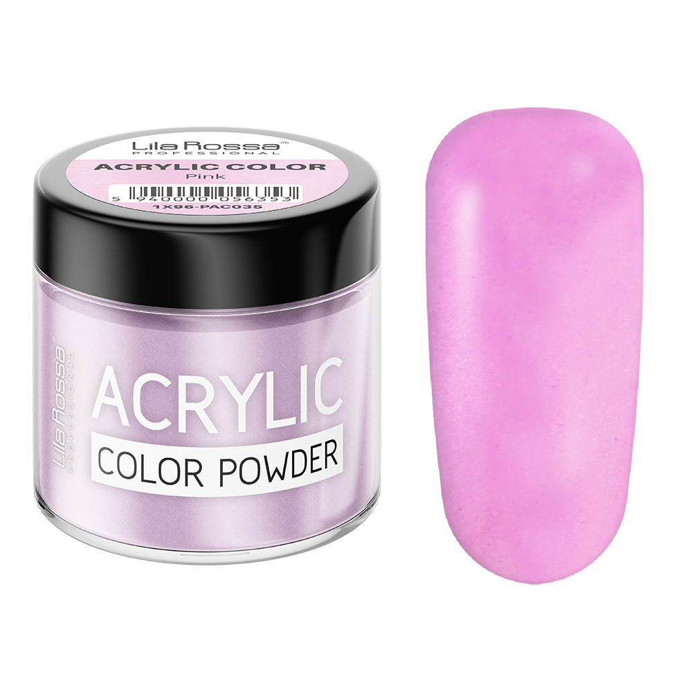 Pudra acrilica color, Lila Rossa, Pink, 7 g 