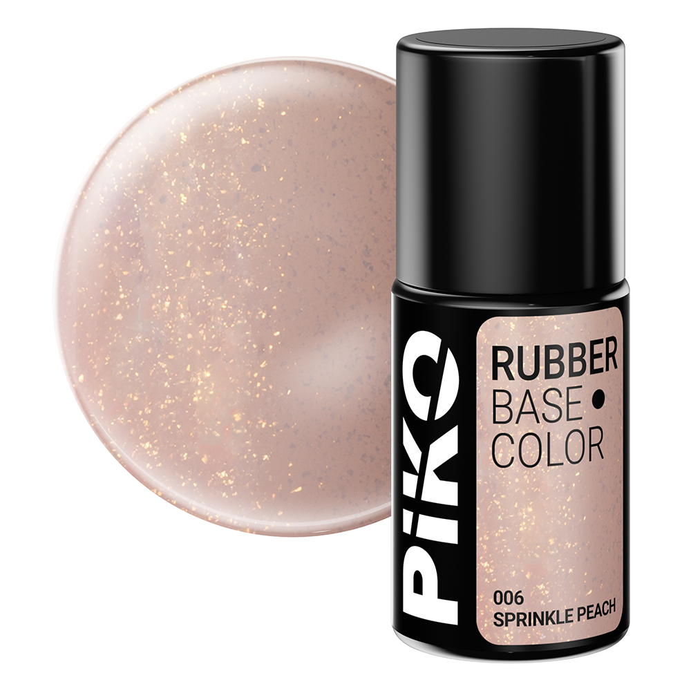 Baza Piko Rubber, Base Color, 7 ml, 006 Sprinkle Peach lila-rossa.ro imagine noua 2022