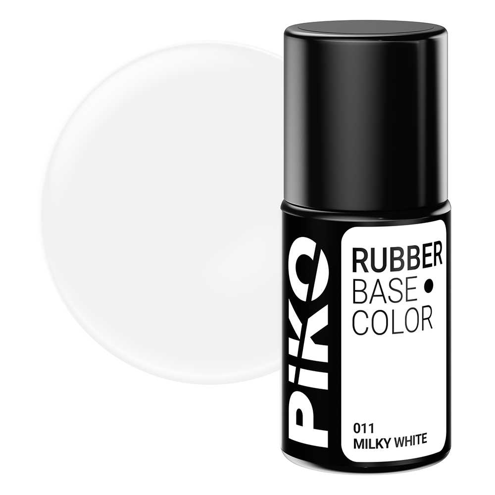 Baza Piko Rubber, Base Color, 7 ml, 011 Milky White 011 imagine noua 2022