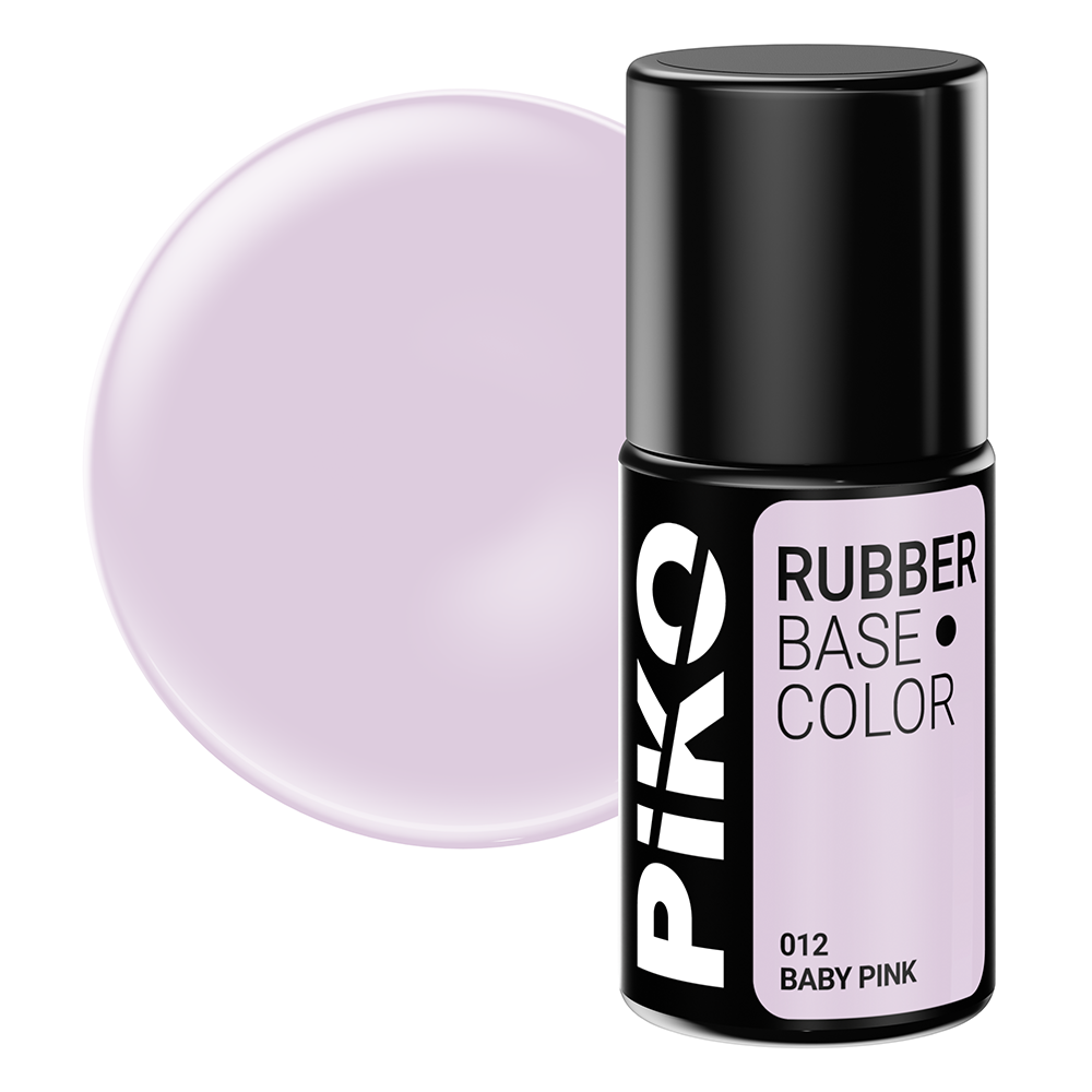 Baza Piko Rubber, Base Color, 7 ml, 012 Baby Pink 012 imagine noua 2022