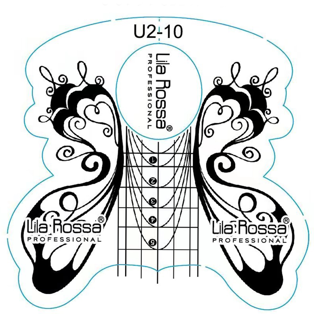 Sabloane unghii fluture, Lila Rossa, U2-10 Lila Rossa imagine noua 2022