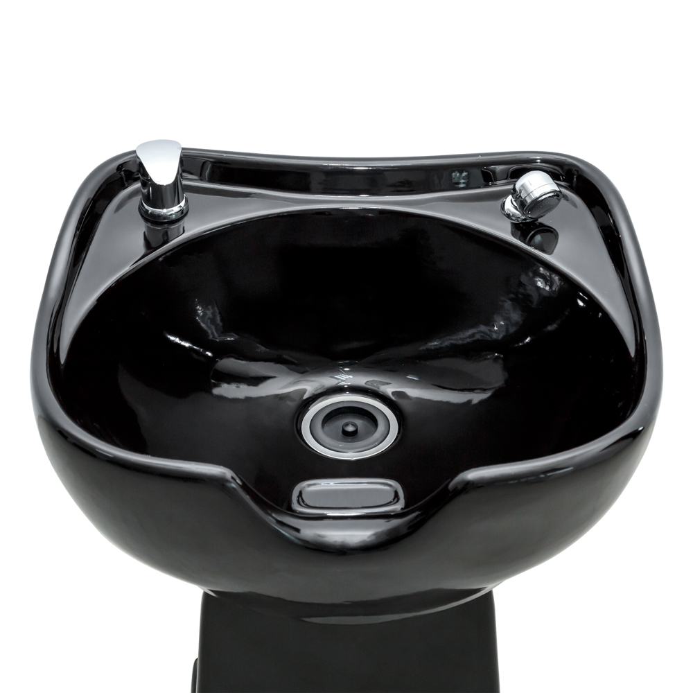 Scafa coafor Lila Rossa, unitate de spalare profesionala pentru salon coafor si frizerie, ceramica, negru, bx-6438, [3],https:lilarossa.ro