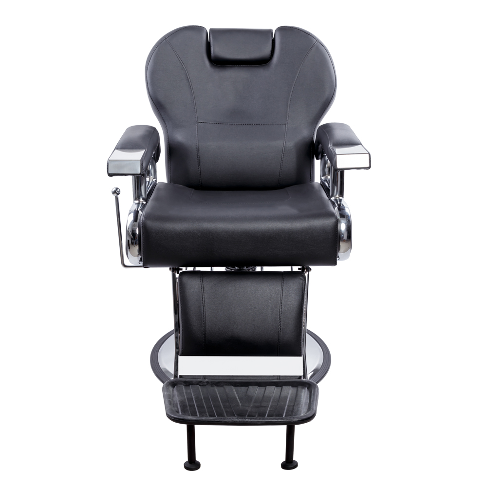 Scaun profesional pentru coafor si frizerie, Lila Rossa, reglabil pe inaltime, piele ecologica, negru, 3305, [2],https:lilarossa.ro