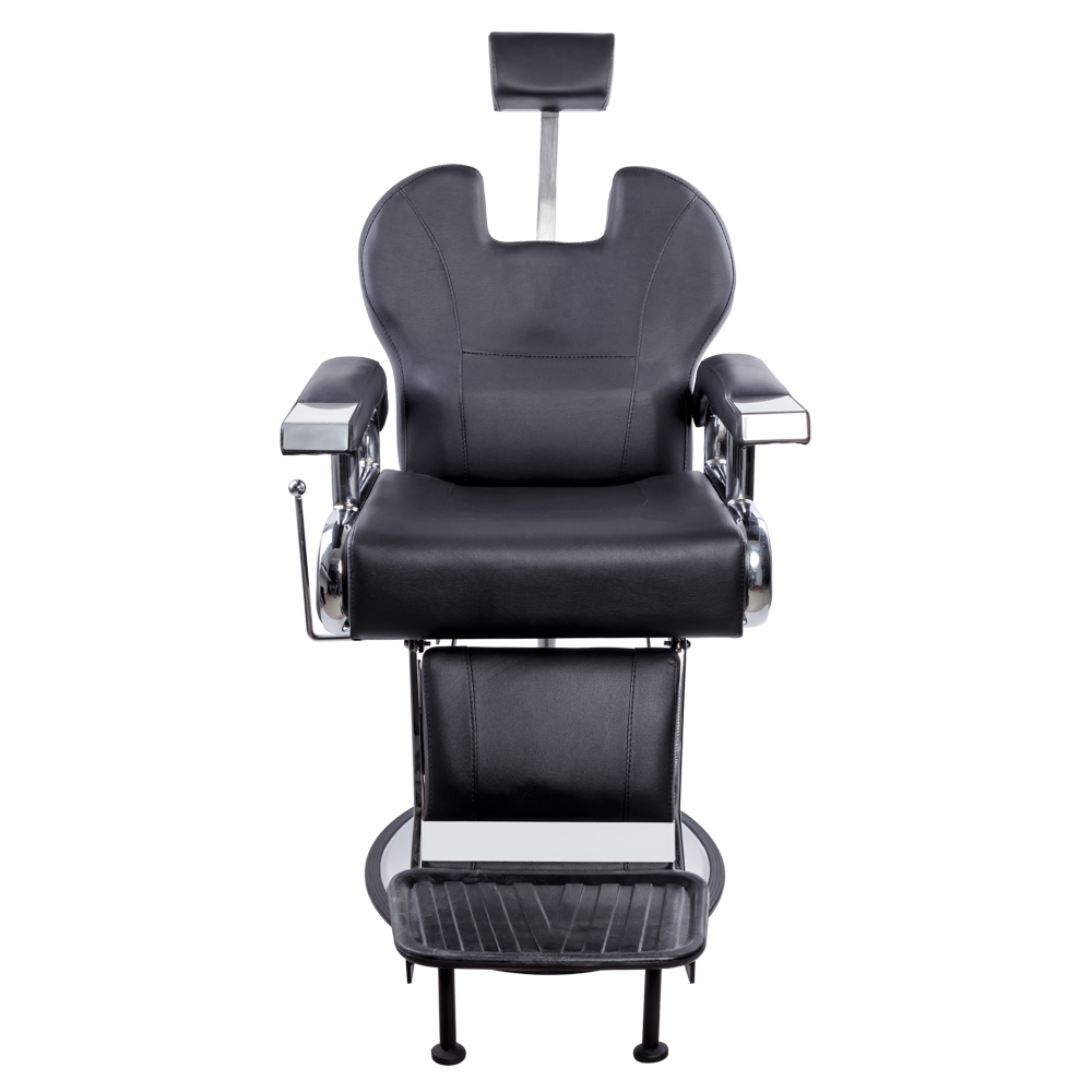 Scaun profesional pentru coafor si frizerie, Lila Rossa, reglabil pe inaltime, piele ecologica, negru, 3305, [3],https:lilarossa.ro