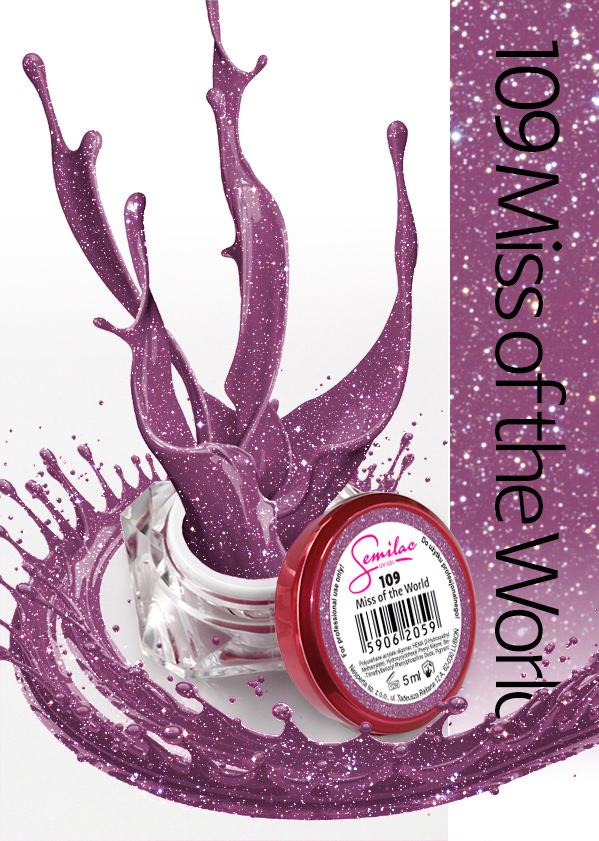 Gel uv color Semilac, Miss of the World 109