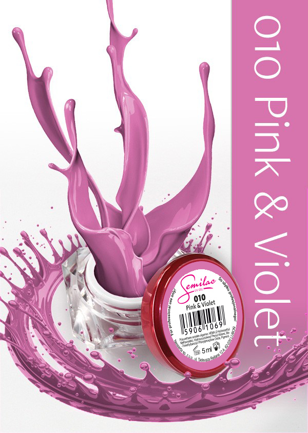 Gel uv color Semilac, Pink & Violet 010