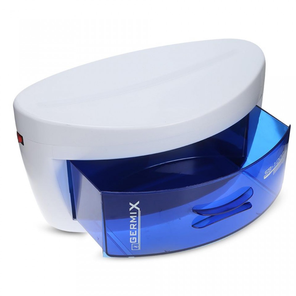 Sterilizator UV, sterilizator ustensile cu sertar (lampa cu ultraviolete), antigermeni, antibacterian, pentru sterilizarea accesoriilor de coafor/frizerie Germix imagine noua 2022