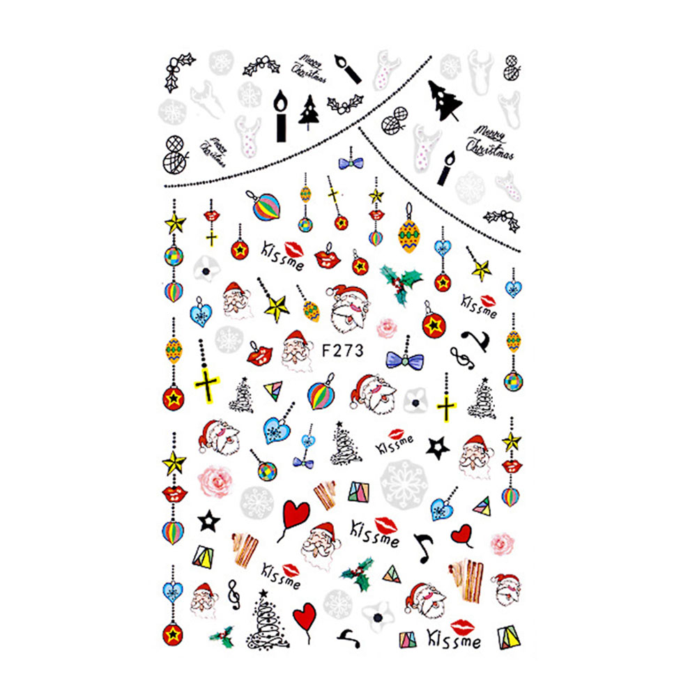 Stickere pentru decor unghii Lila Rossa, Craciun, Revelion, pentru iarna, f273, [2],https:lilarossa.ro