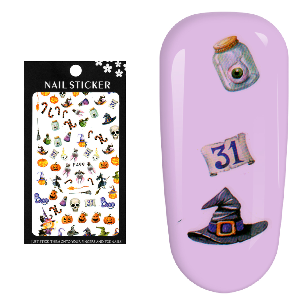 Stickere pentru decor unghii Lila Rossa, Halloween, f499