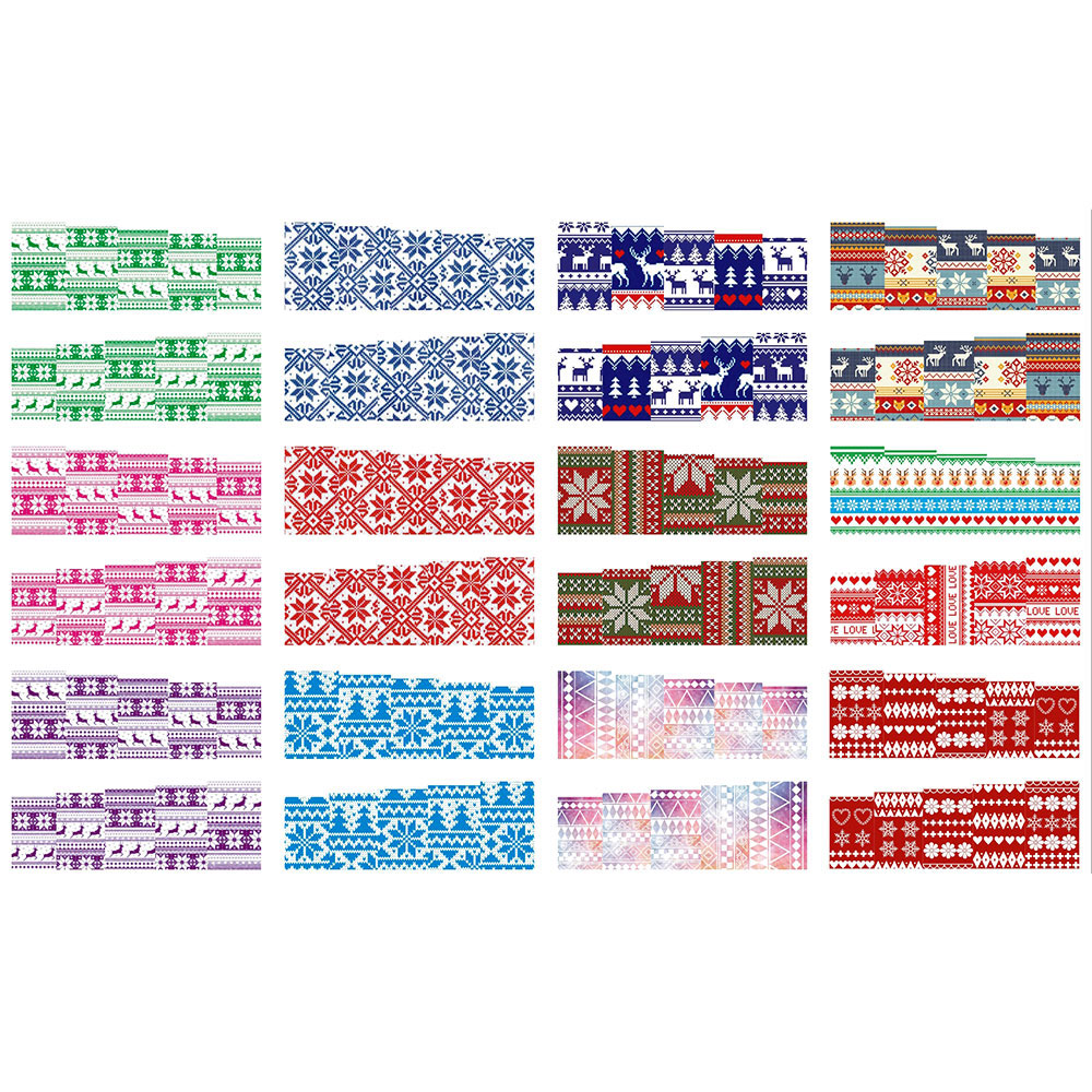 Set stickere nail art Lila Rossa, pentru Craciun, Revelion si iarna, 24 buc, bn-245-248 Lila Rossa imagine noua 2022
