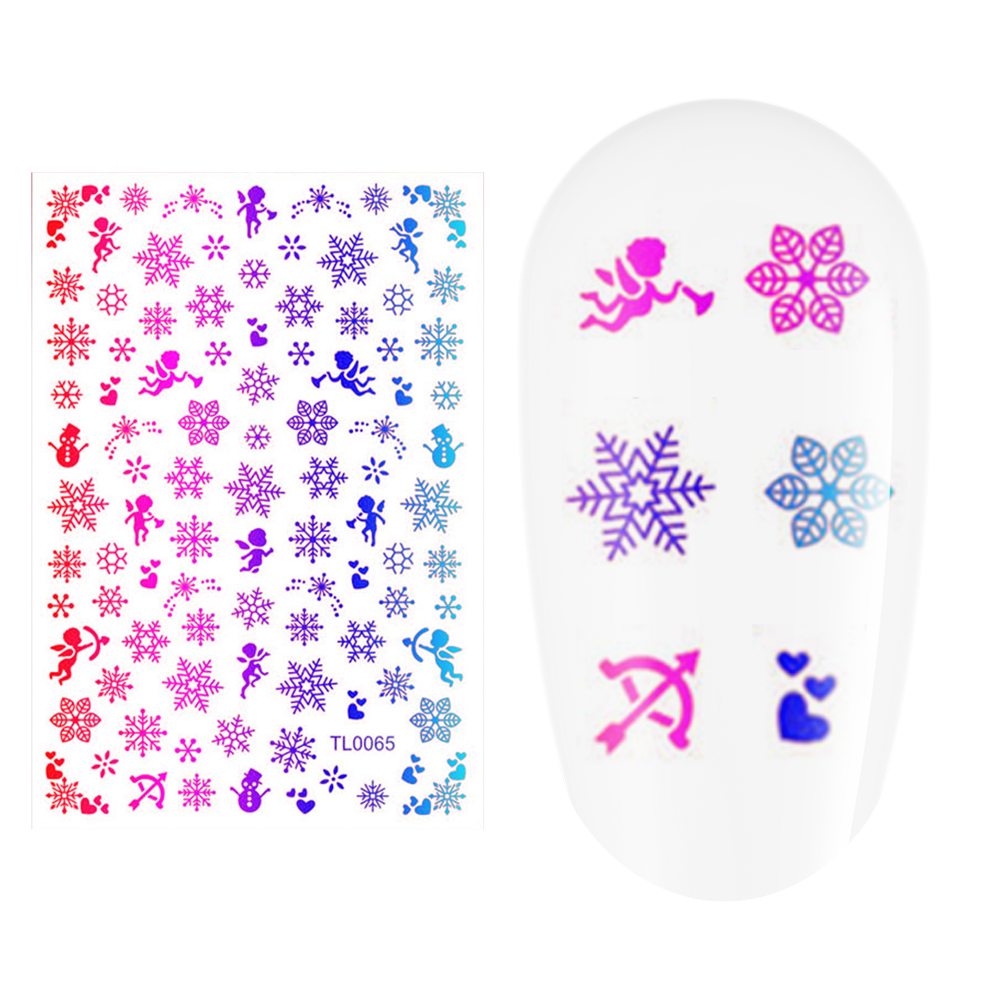 Sticker nail art Lila Rossa, pentru Craciun, Revelion si iarna, 14.5 x 9.1 cm, tl0065 Lila Rossa imagine noua 2022