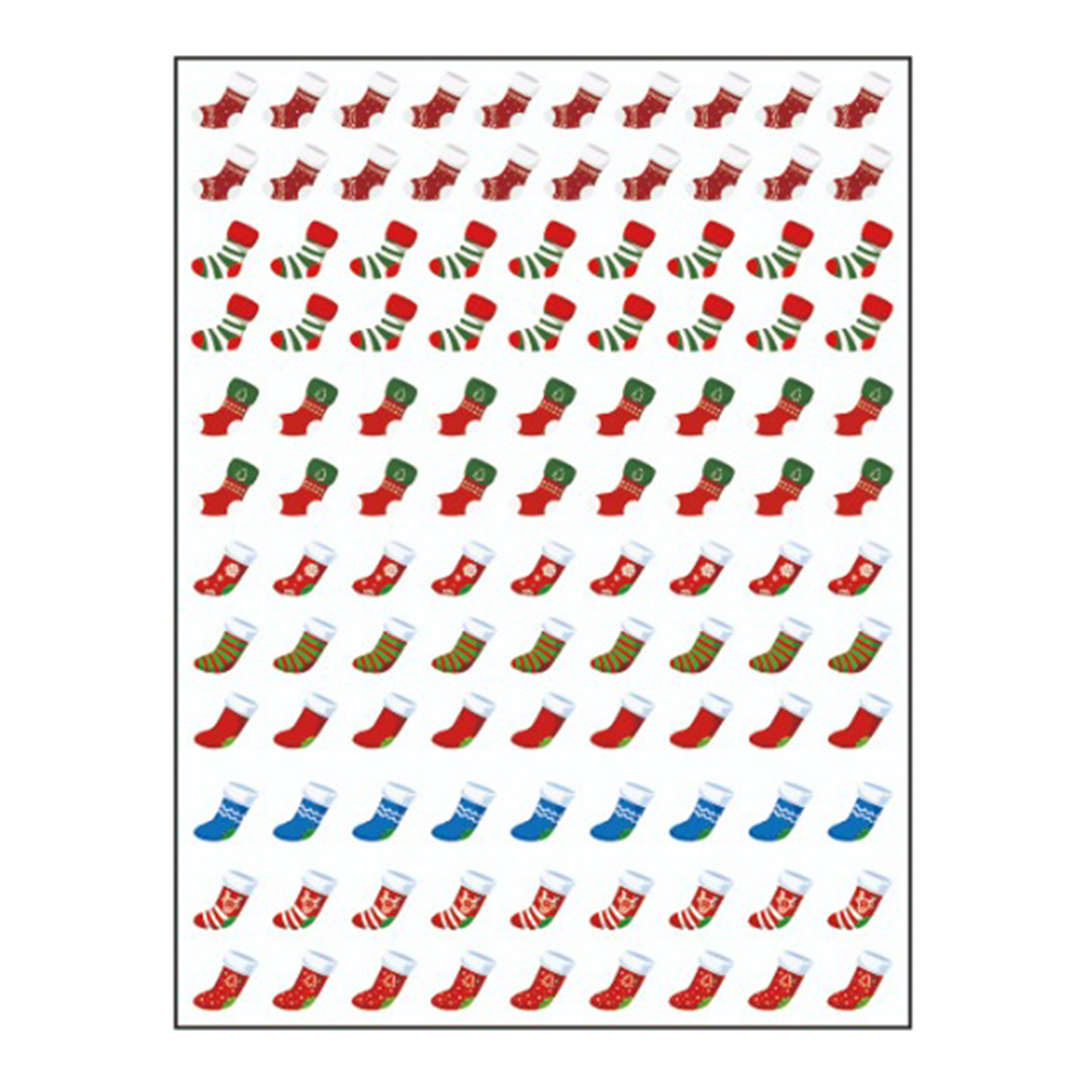 Sticker nail art Lila Rossa, pentru Craciun, Revelion si iarna, 15 x 9 cm, z-d4654
