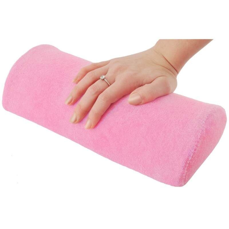 Perna suport mana pentru manichiura, husa detasabila, roz, [4],https:lilarossa.ro