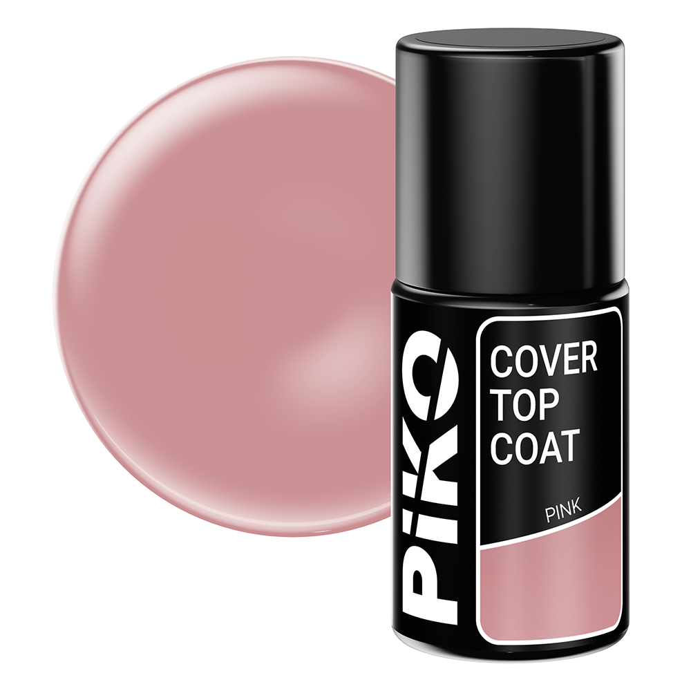 Top coat Piko, Cover Top, 7 ml, Pink coat imagine noua 2022