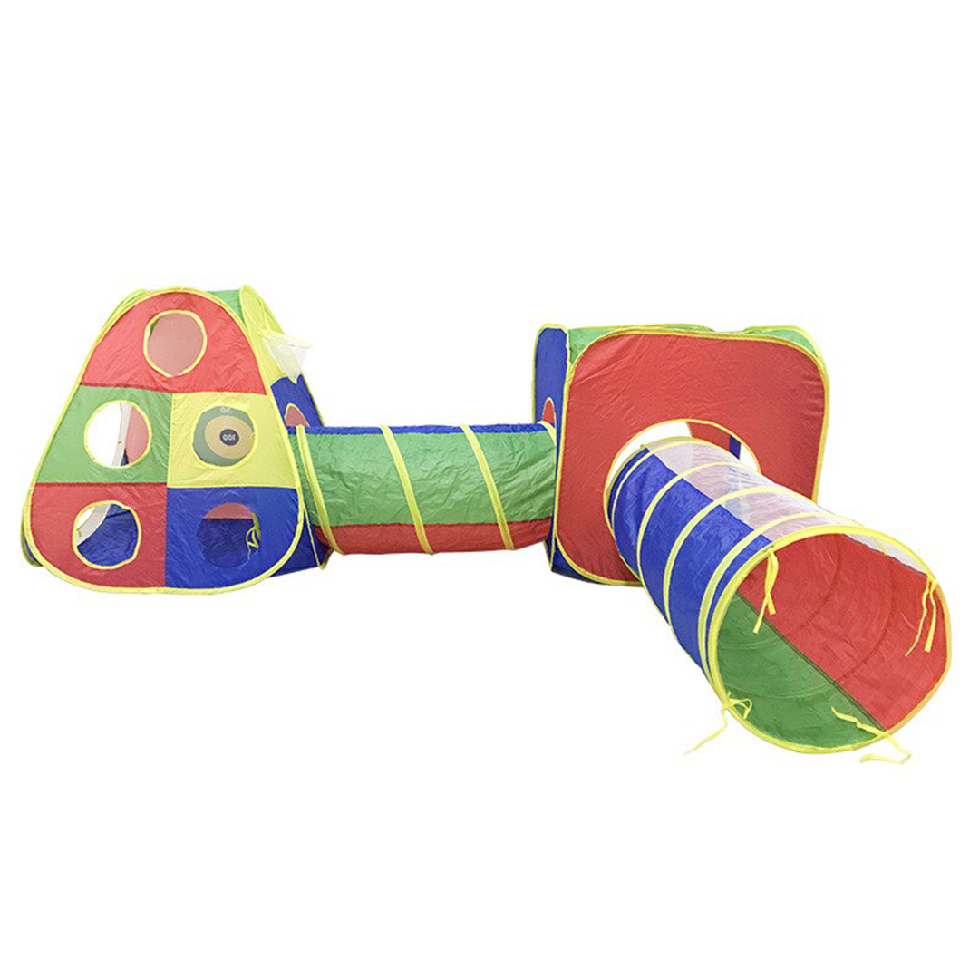 Set cort cu tunele pentru copii, Karemi, 5 in 1, multicolor, 290 x 270, [2],https:lilarossa.ro