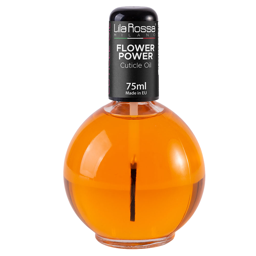 Ulei cuticule cu pensula, Lila Rossa, aroma Flower Power, 75 ml Lila Rossa imagine noua 2022