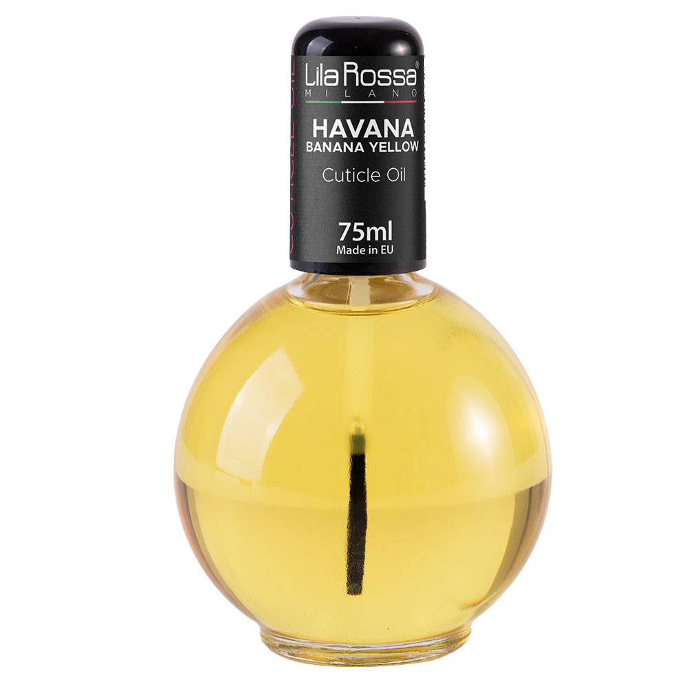 Ulei cuticule cu pensula, Lila Rossa, aroma Havana Banana Yellow, 75 ml Lila Rossa imagine noua 2022
