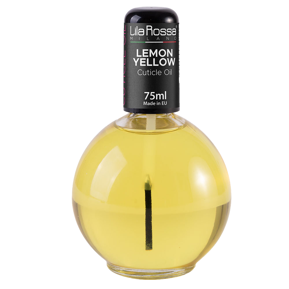 Ulei cuticule cu pensula, Lila Rossa, aroma Lemon Yellow, 75 ml Lila Rossa imagine noua 2022